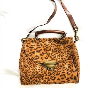 Leopard Faux Fur Crossbody